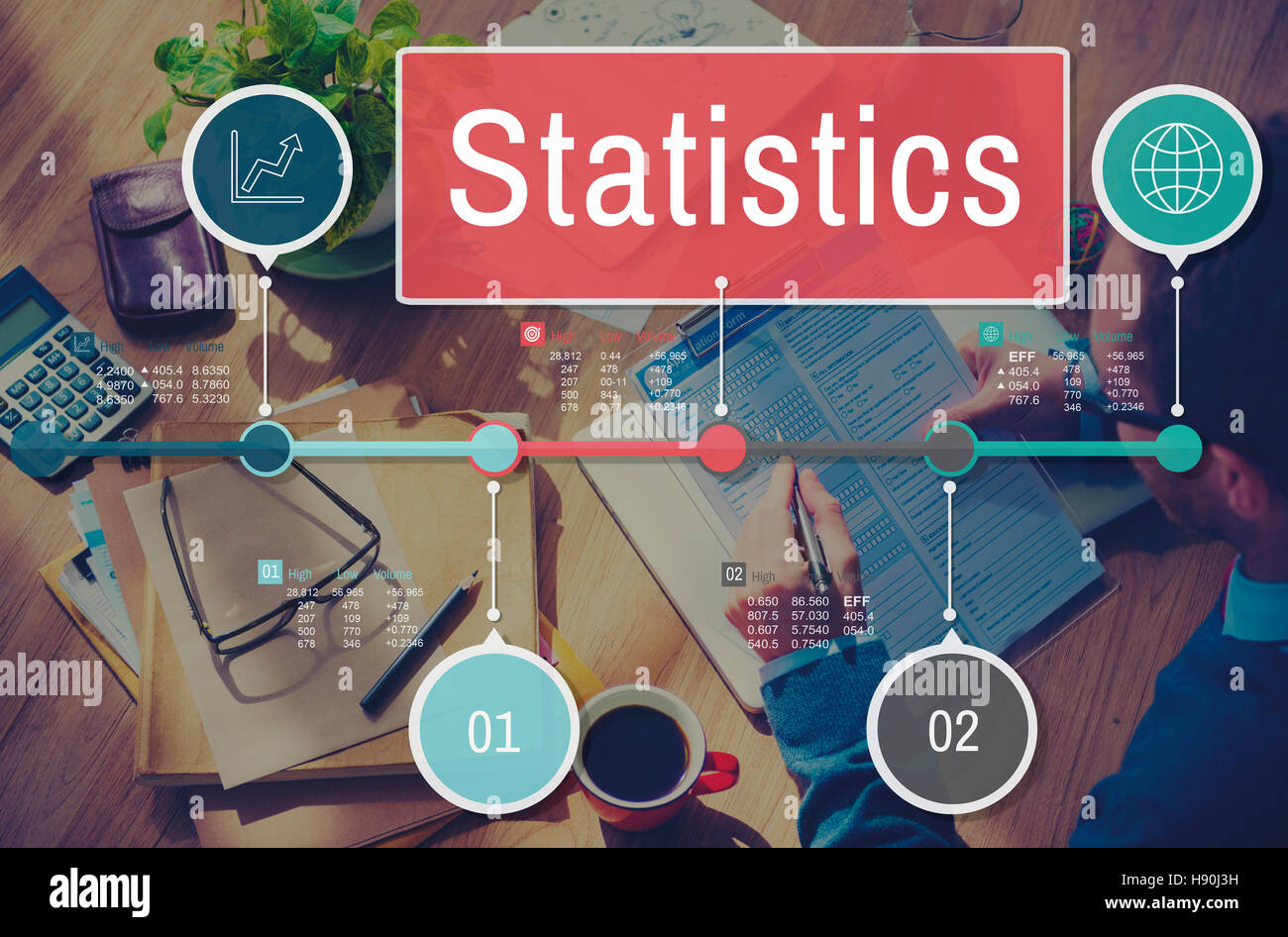 Statistics Process Efficiency Planning Research Concept Stock Photo Alamy