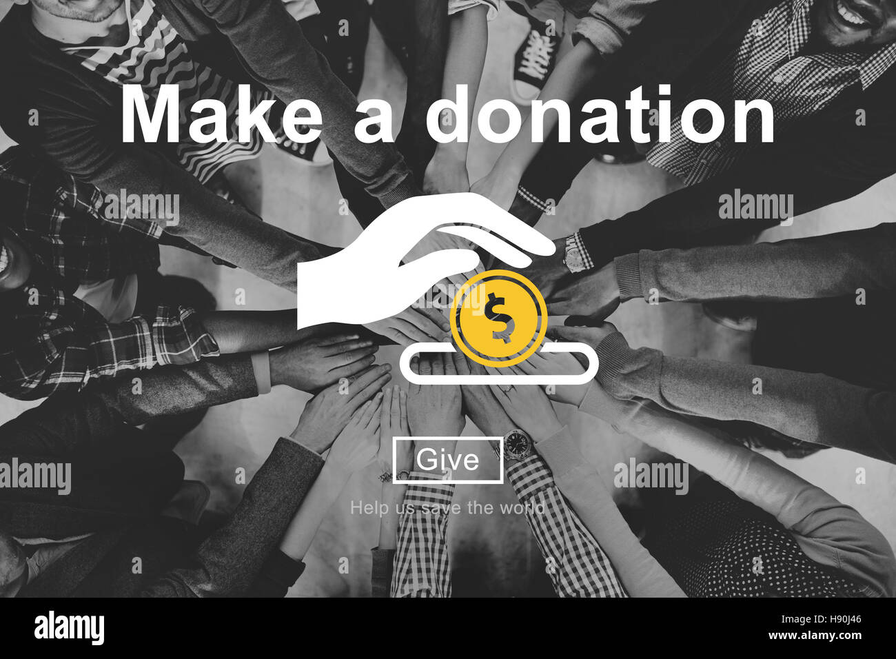 Give Contribute Make a Donation Charity Donate Contribute Give Concept Stock Photo - Alamy