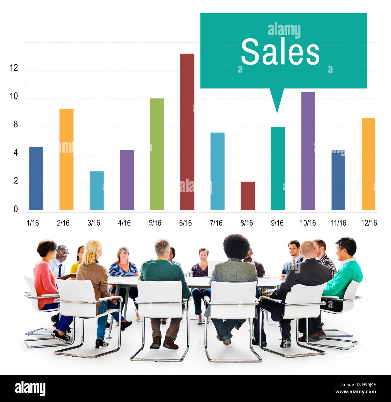Sales Finance Selling Inventory Data Concept Stock Photo