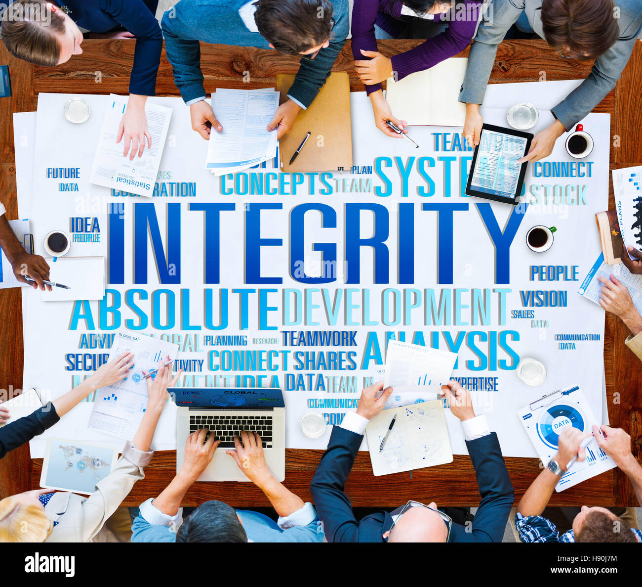 Integrity Structure Service Analysis Value Service Concept Stock Photo