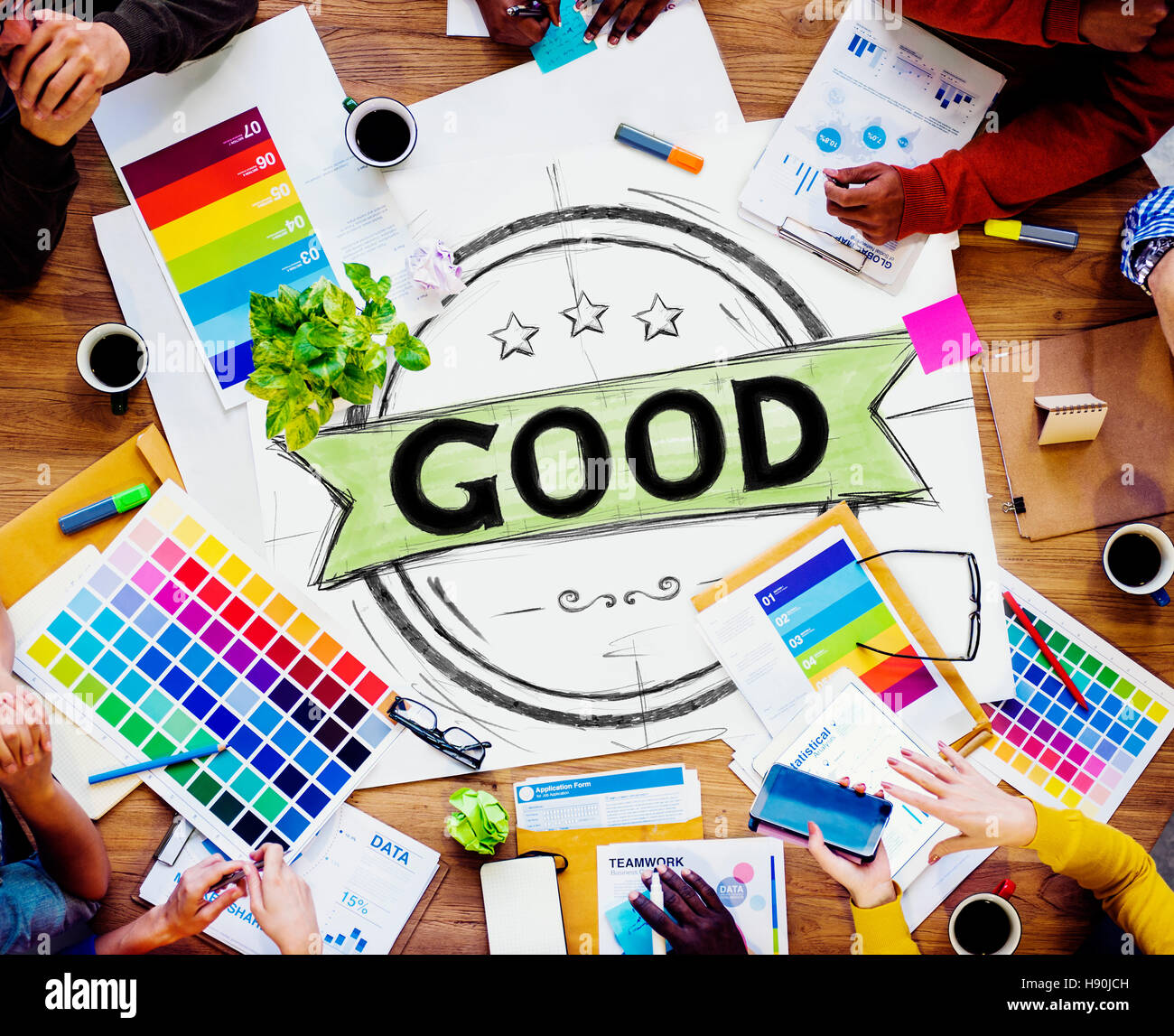 Good Excellent Success Positive Thinking Concept Stock Photo
