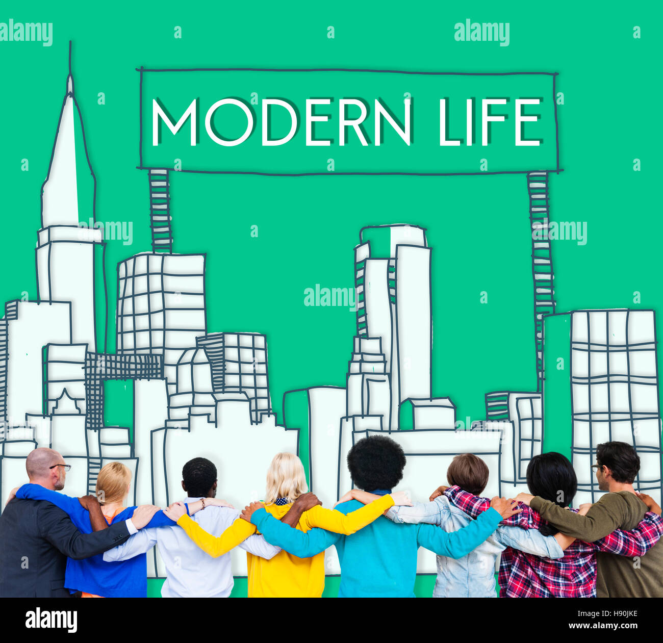 Modern Life Minimalism Lifestyle Trendy Concept Stock Photo
