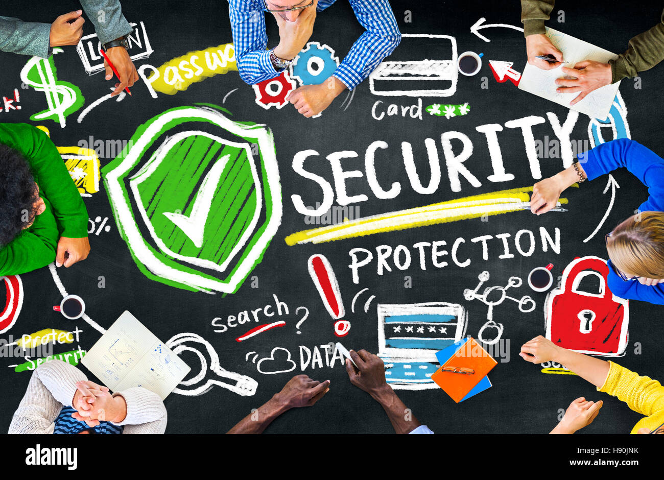 Security guard discussion group hi-res stock photography and images - Alamy