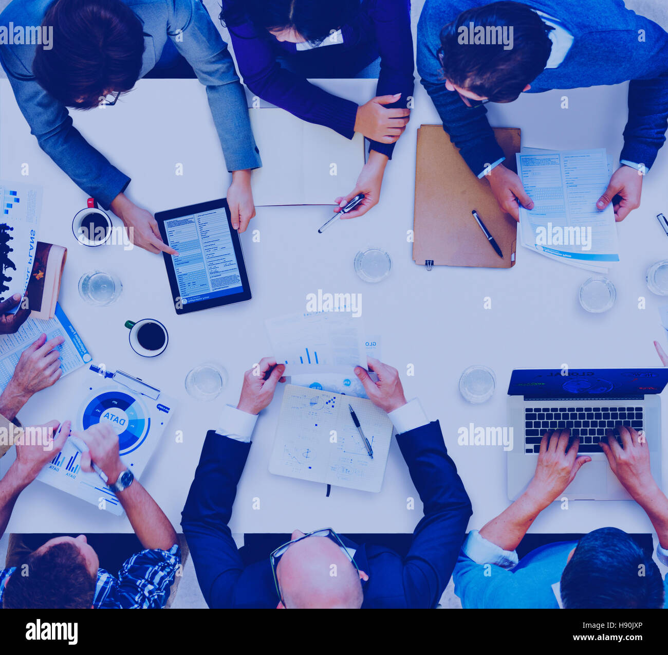 Diverse Business People Meeting Brainstorming Concept Stock Photo - Alamy