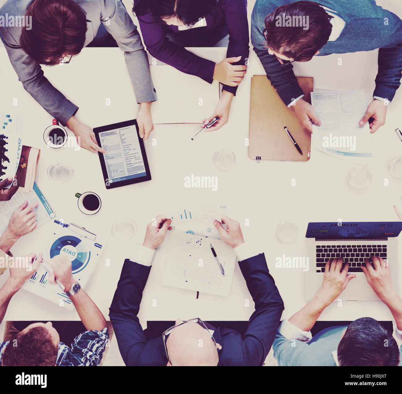 Diverse Business People Meeting Brainstorming Concept Stock Photo - Alamy