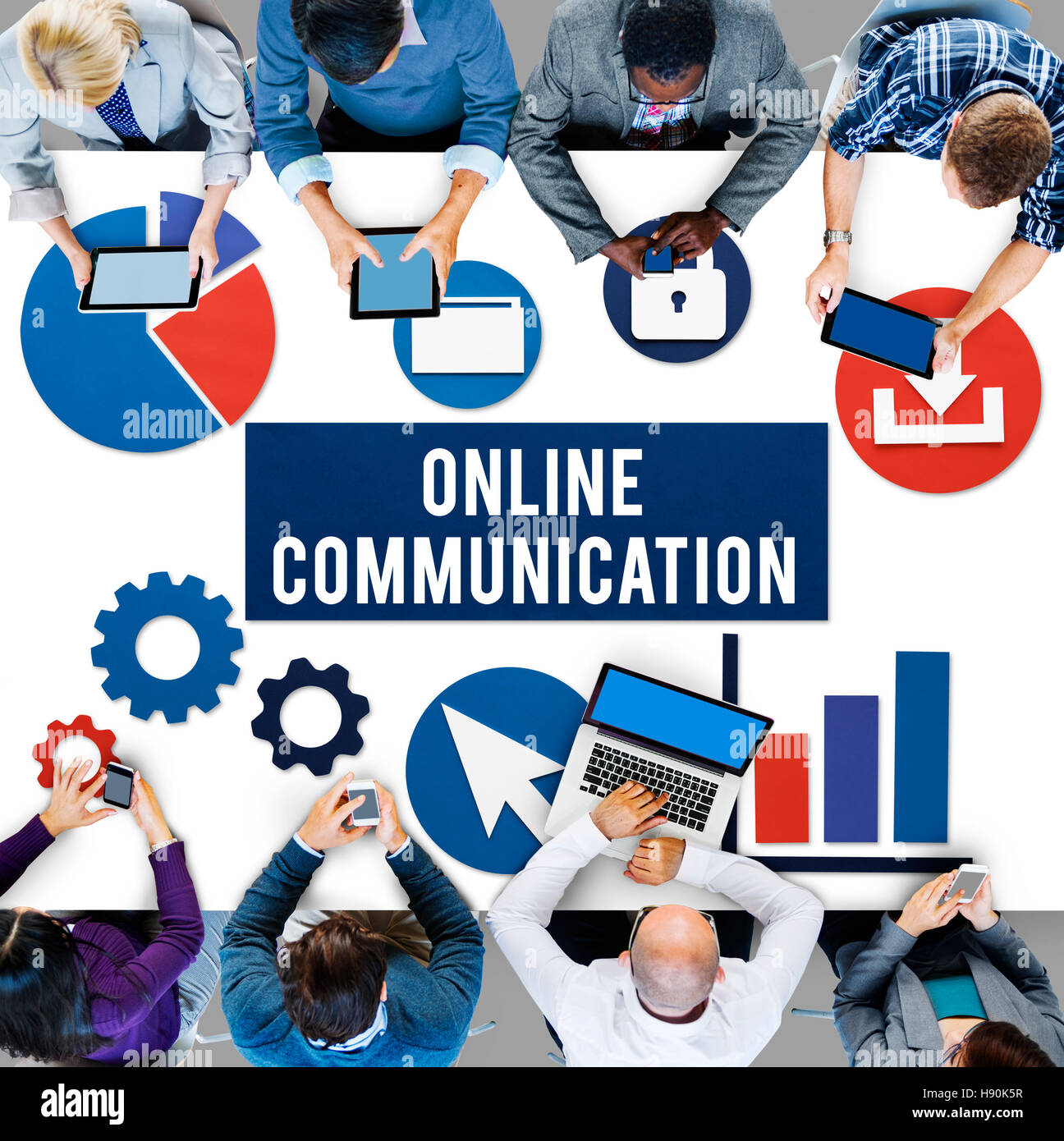 Online Communication Networking Connect Concept Stock Photo - Alamy
