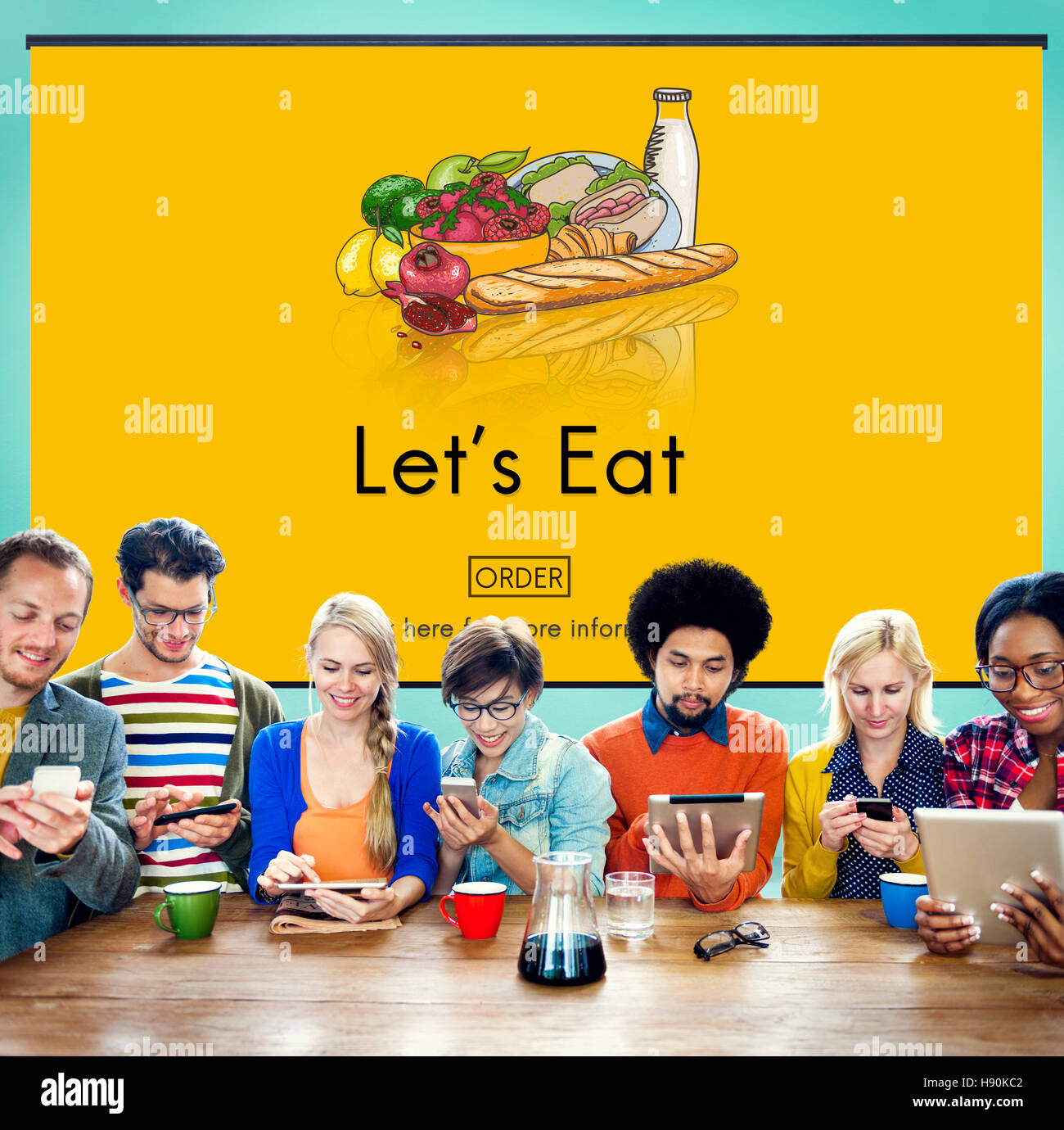 Connote Eating Eat Eating Living Nutrition Dining Diet Food Concept Stock Photo - Alamy