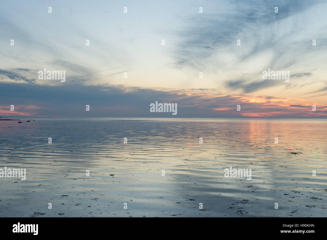 Breathtaking Sunset in SainteFlavie, Quebec, Canada Stock Photo Alamy