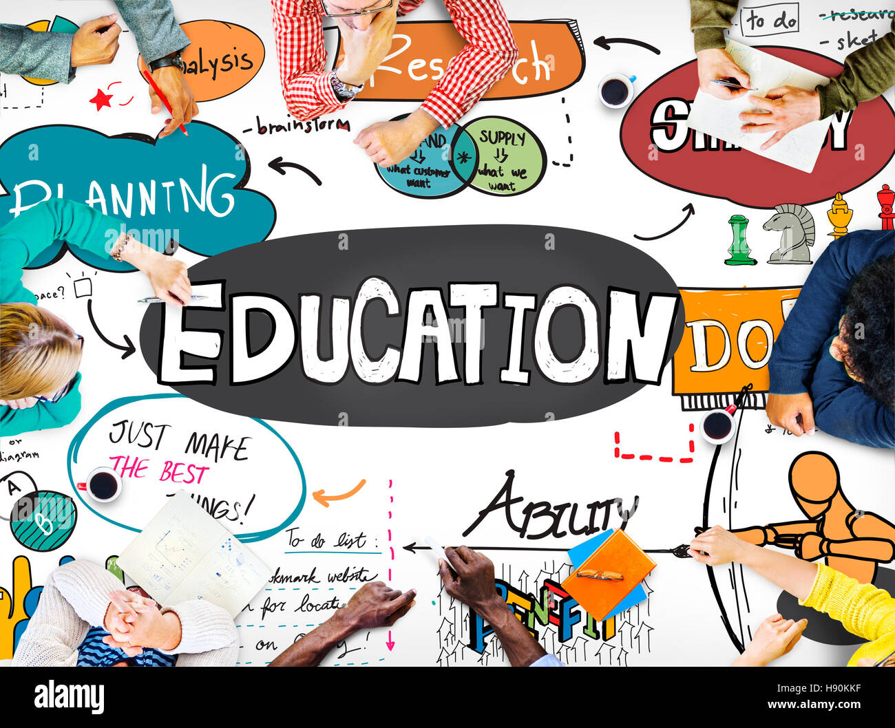 Education Knowledge Studying Learning University Concept Stock Photo ...