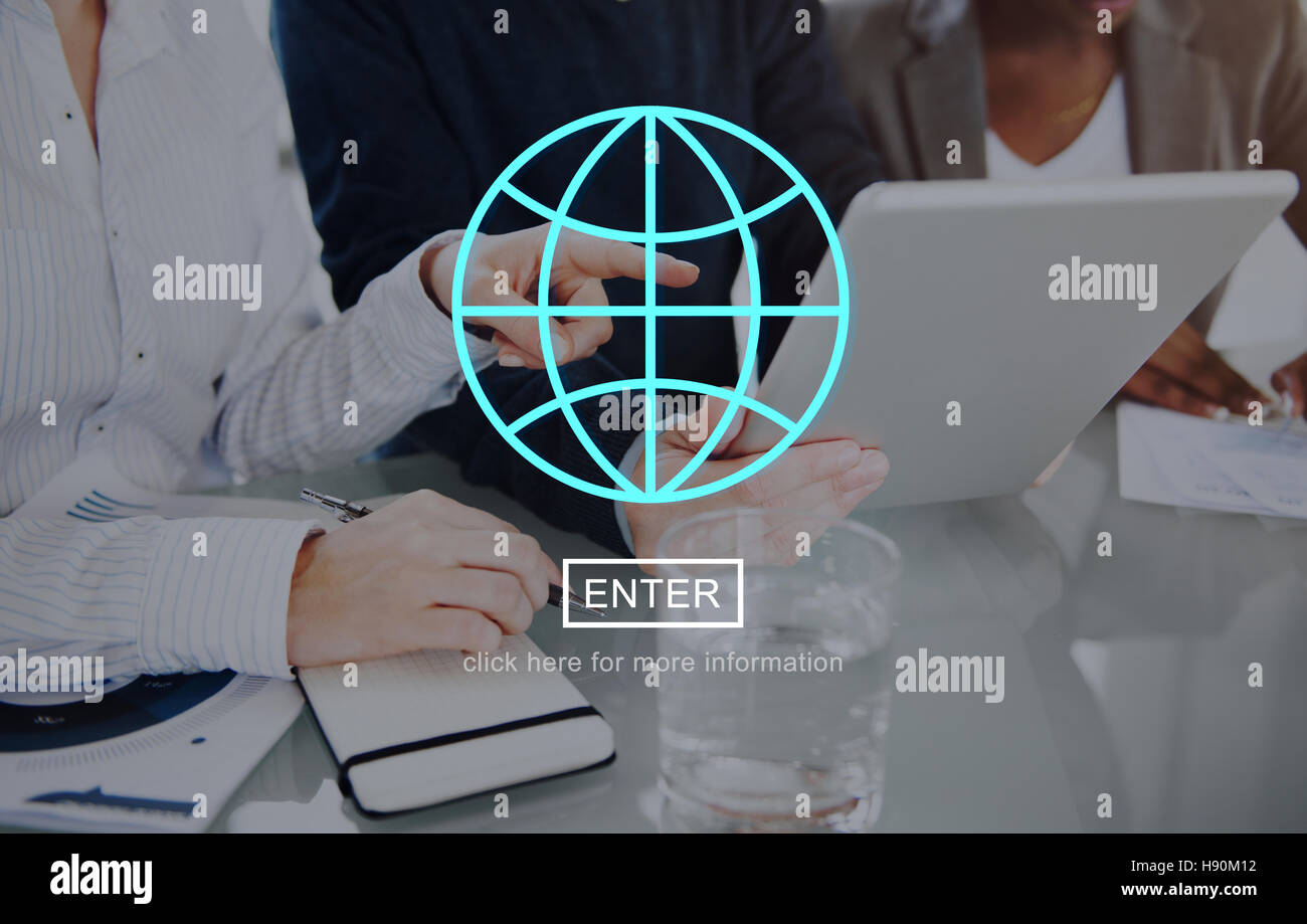 Global Communication World Connection Concept Stock Photo - Alamy