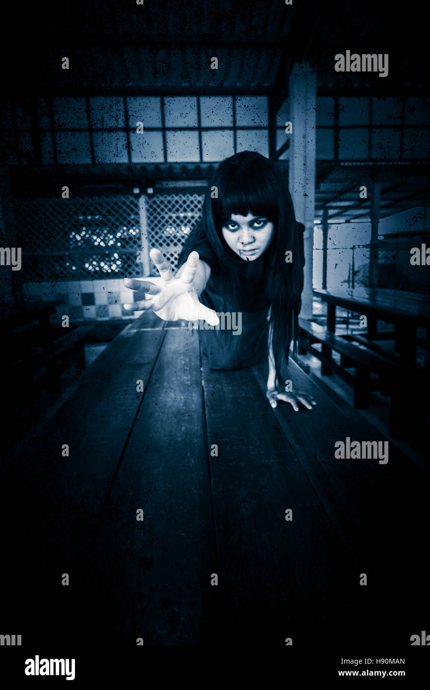 Ghost,Scary background for halloween concept and book cover ideas Stock