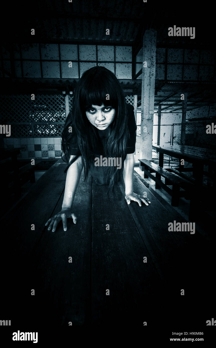 Ghost,Scary background for halloween concept and book cover ideas Stock