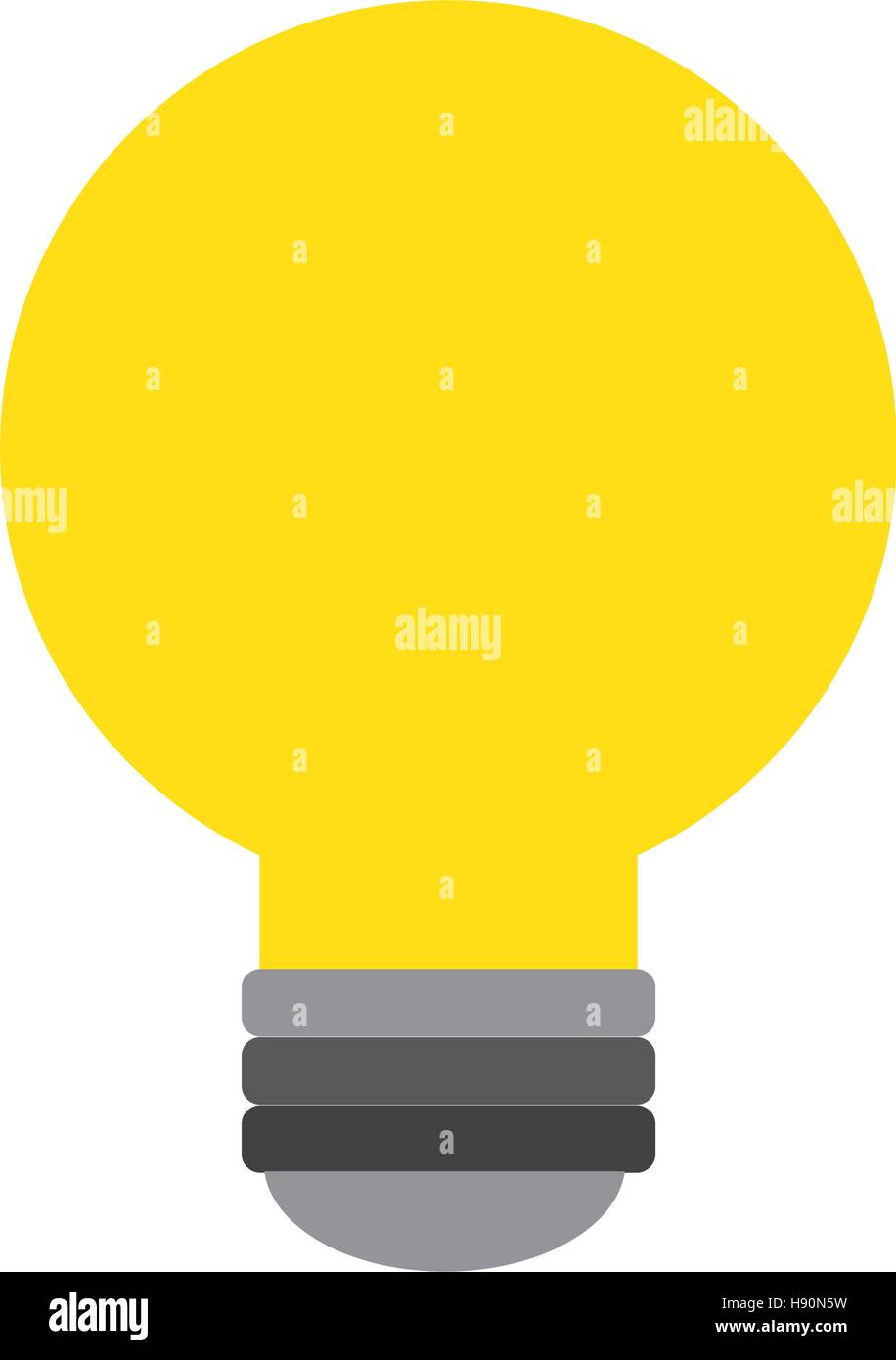 bulb light flat icon vector illustration design Stock Vector Image ...