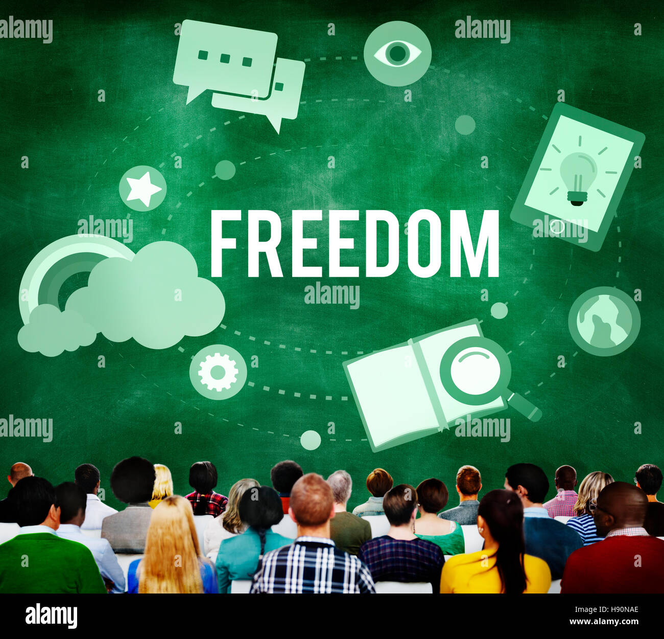 Freedom Free Inspiration Emancipation Independence Concept Stock Photo