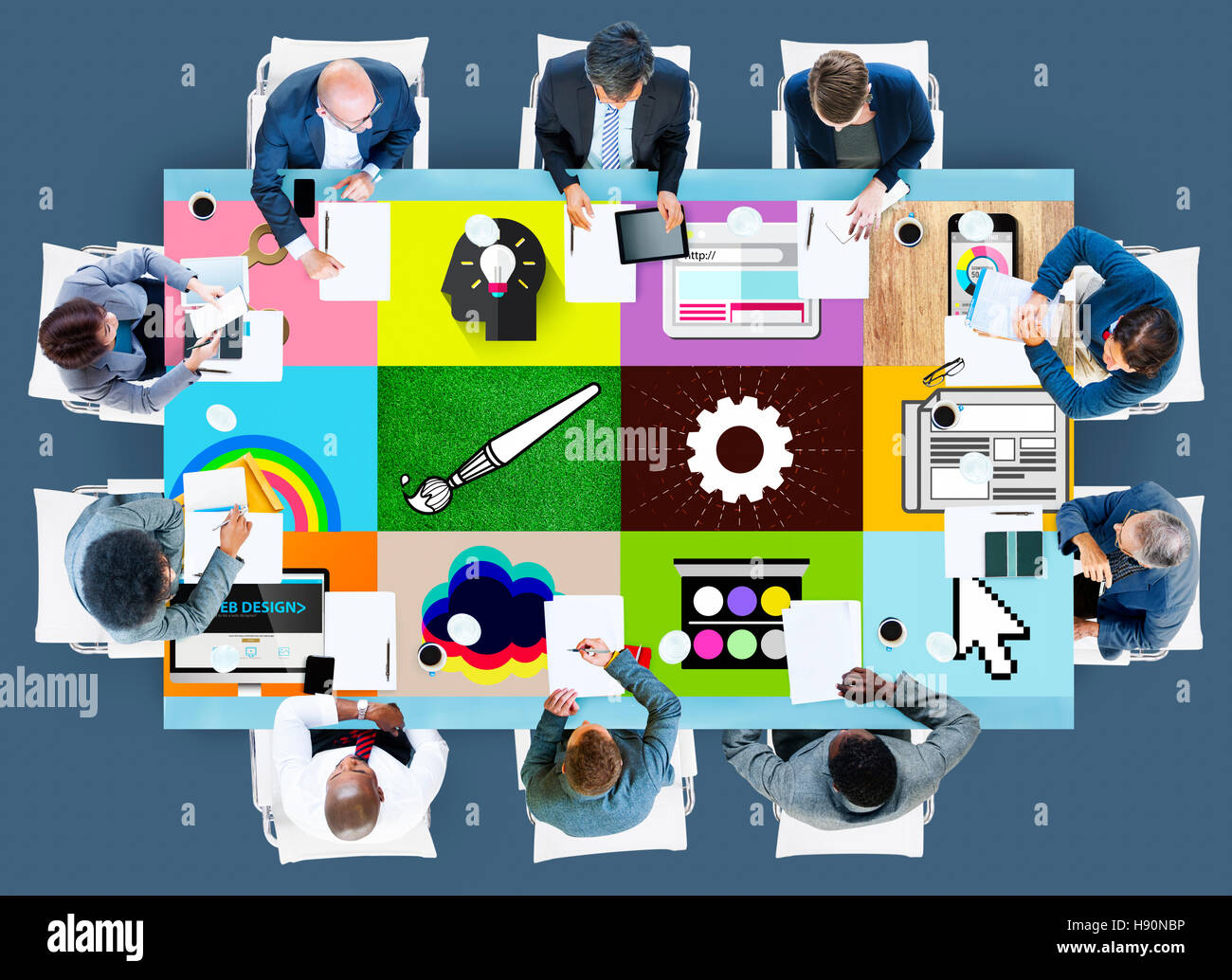 Web Design Homepage Computer Connection Concept Stock Photo - Alamy