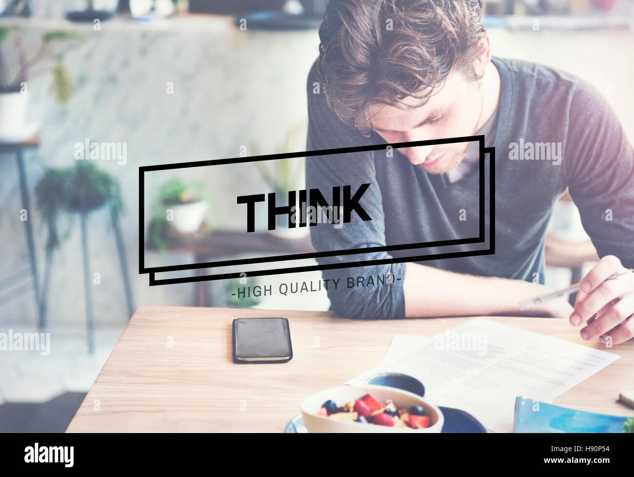 Think Thinking Planning Analyse Ideas Concept Stock Photo