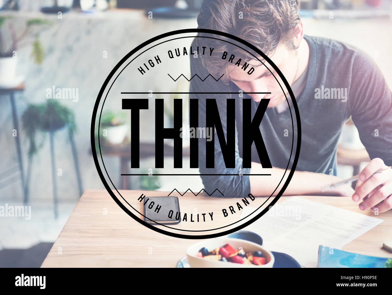 Think Thinking Planning Analyse Ideas Concept Stock Photo