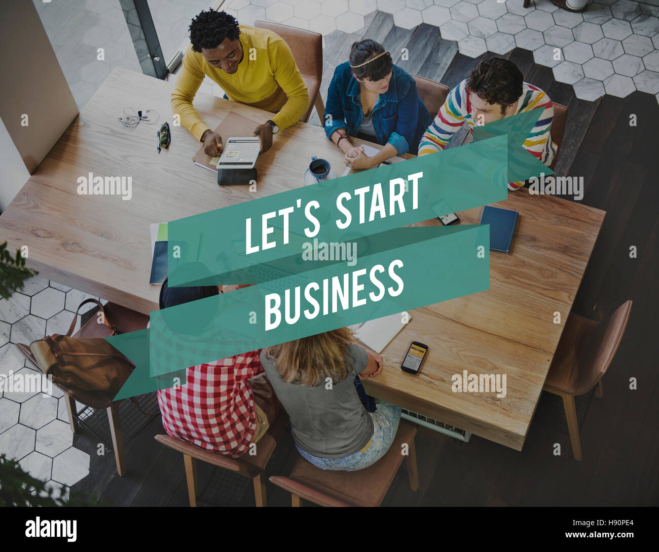 Start Business Aspiration Creative Ideas Launch Concept Stock Photo - Alamy