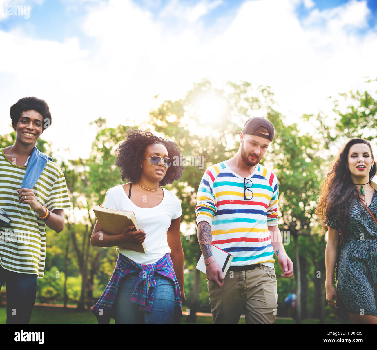 Diversity Teenagers Friends Friendship Team Concept Stock Photo - Alamy