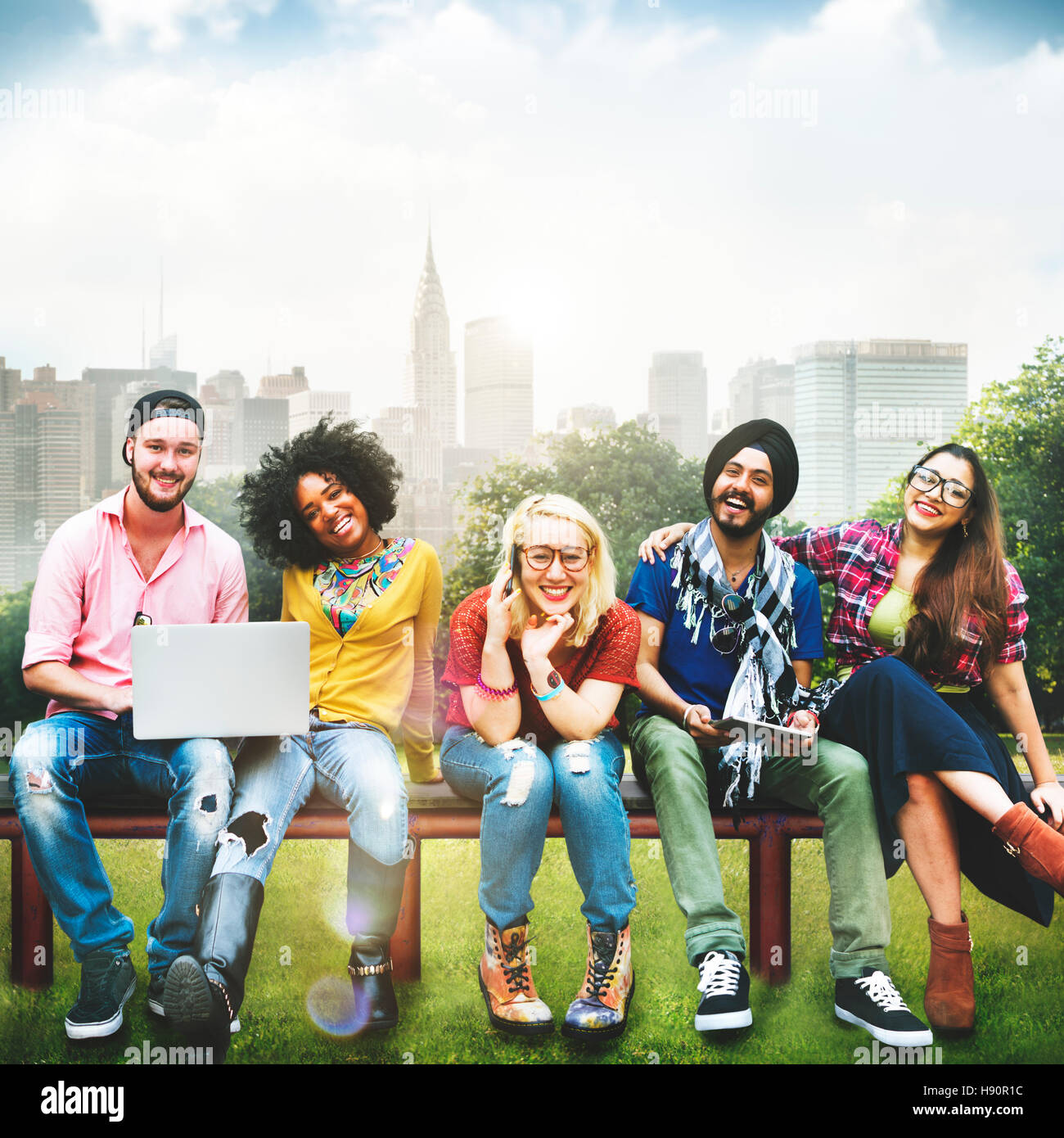 Diversity Teenagers Friends Friendship Team Concept Stock Photo - Alamy