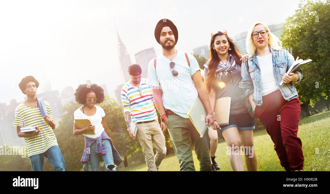 Diversity Teenagers Friends Friendship Team Concept Stock Photo - Alamy