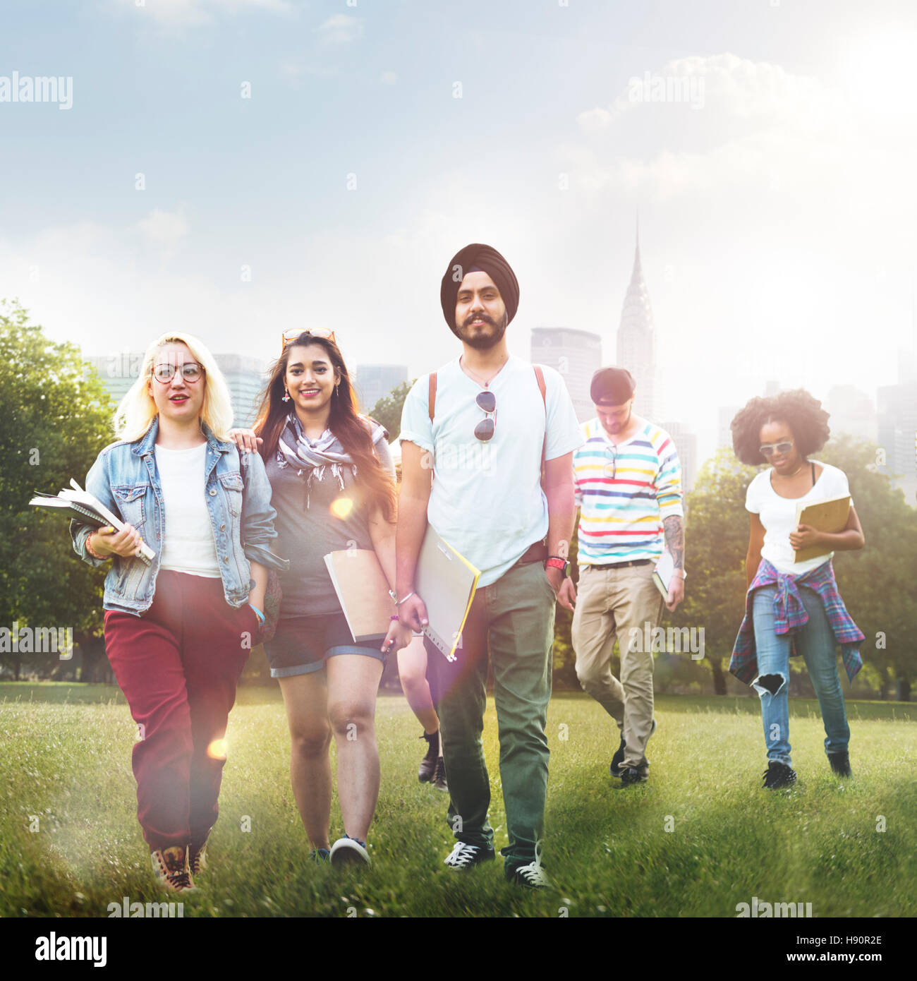 Diversity Teenagers Friends Friendship Team Concept Stock Photo - Alamy