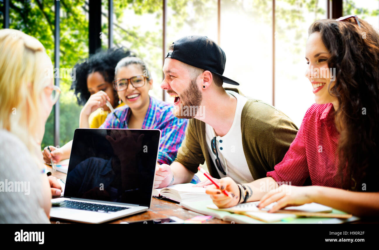 Diversity Friends Brainstorming Teamwork Meeting Concept Stock Photo ...