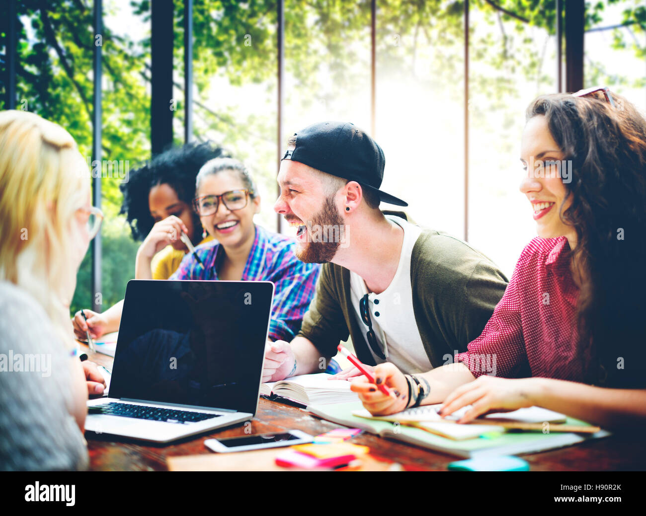 Diversity Friends Brainstorming Teamwork Meeting Concept Stock Photo ...
