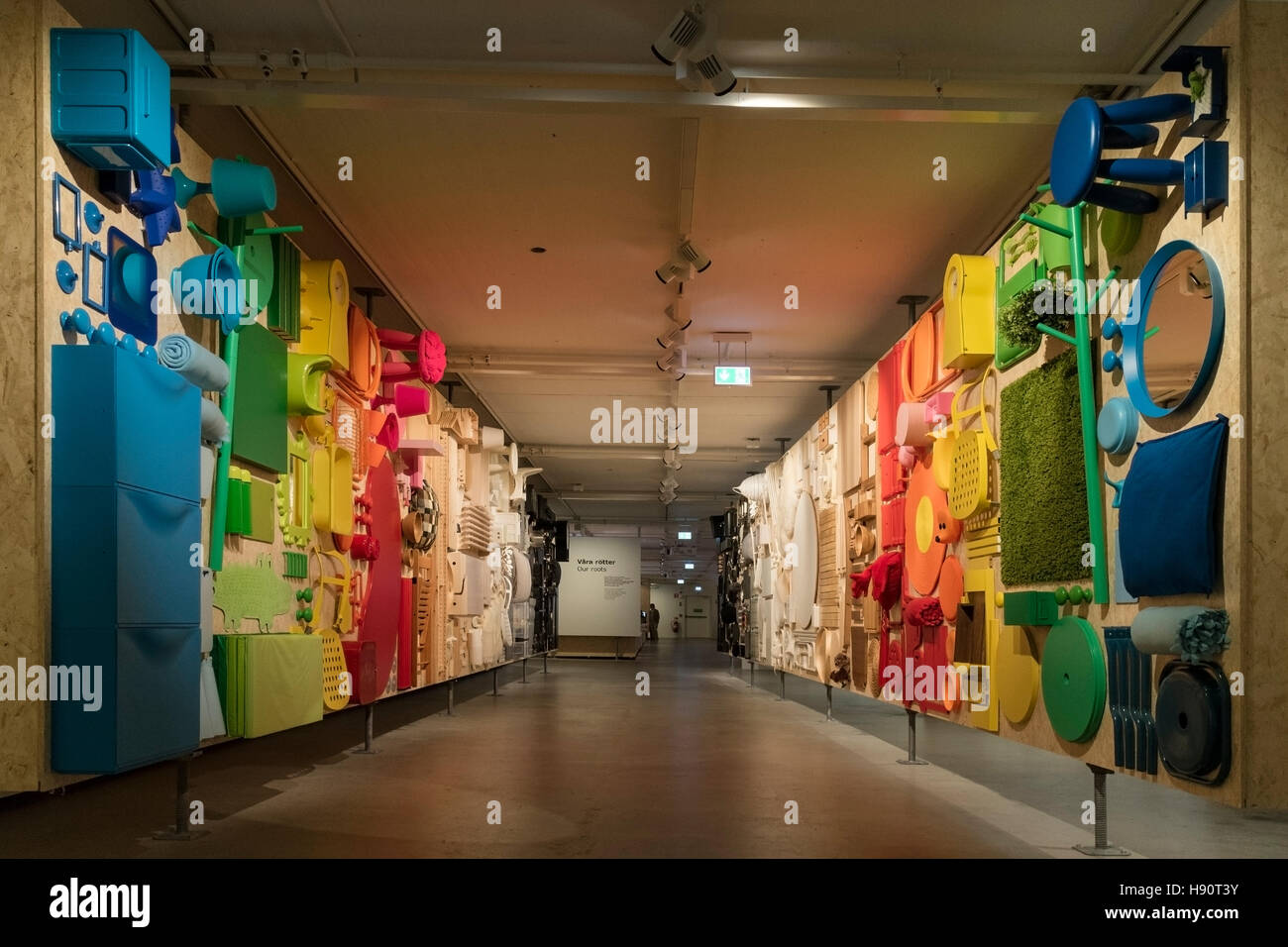 Interior of the Ikea museum in Almhult, Sweden, Scandinavia Stock Photo