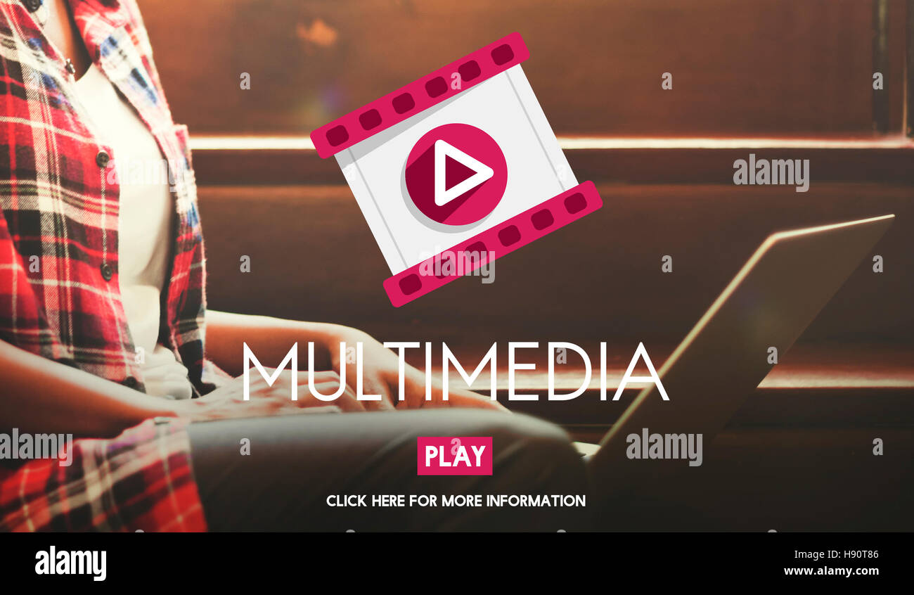 Multimedia Entertainment Media Digital Concept Stock Photo Alamy