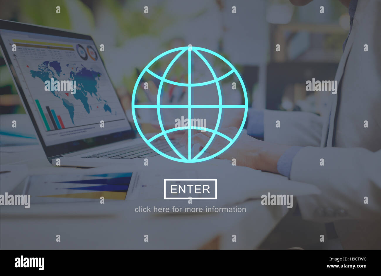 Global Communication World Connection Concept Stock Photo - Alamy