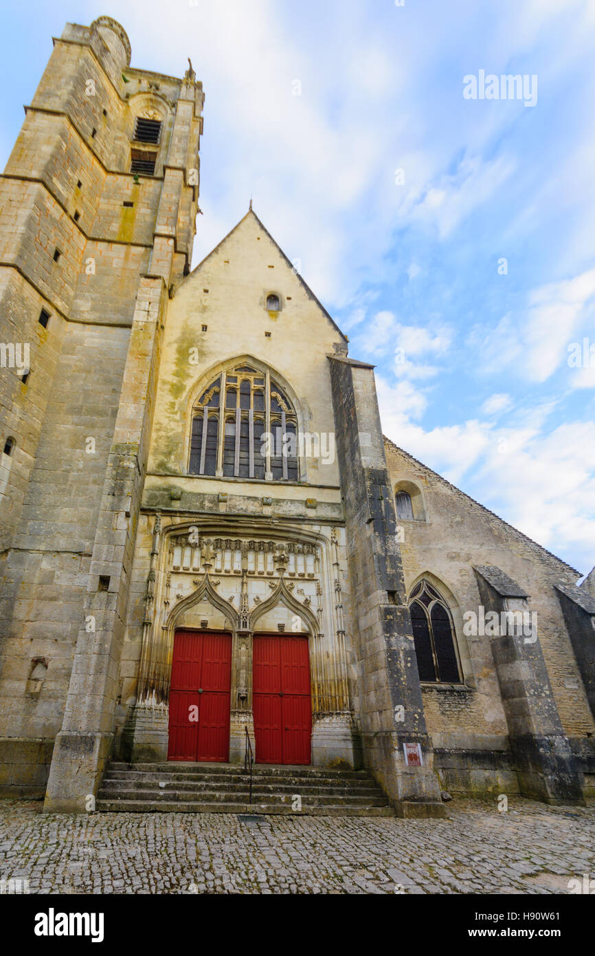 The Notredame church of the medieval village NoyerssurSerein