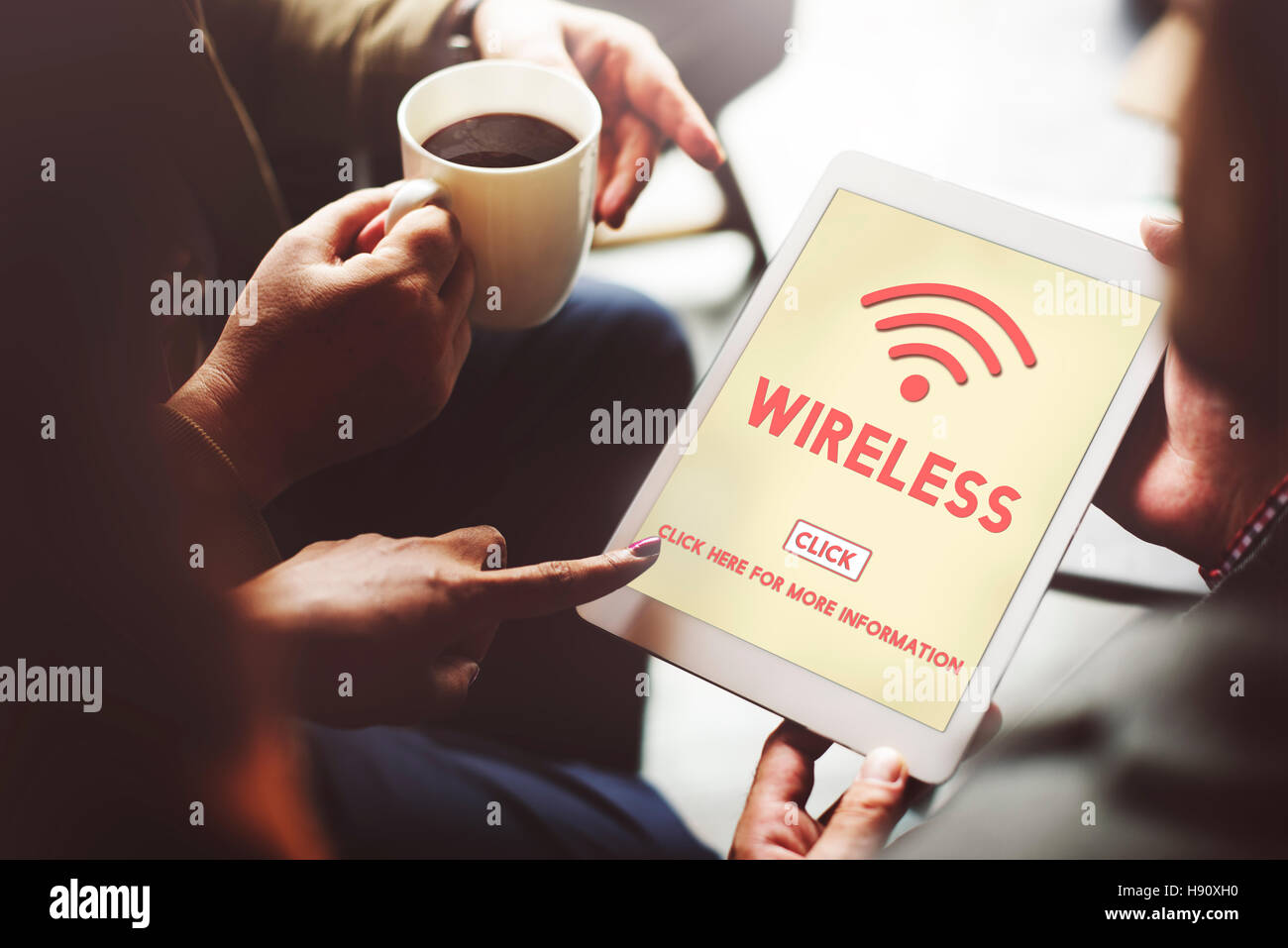 Wireless Technology Online Internet Concept Stock Photo