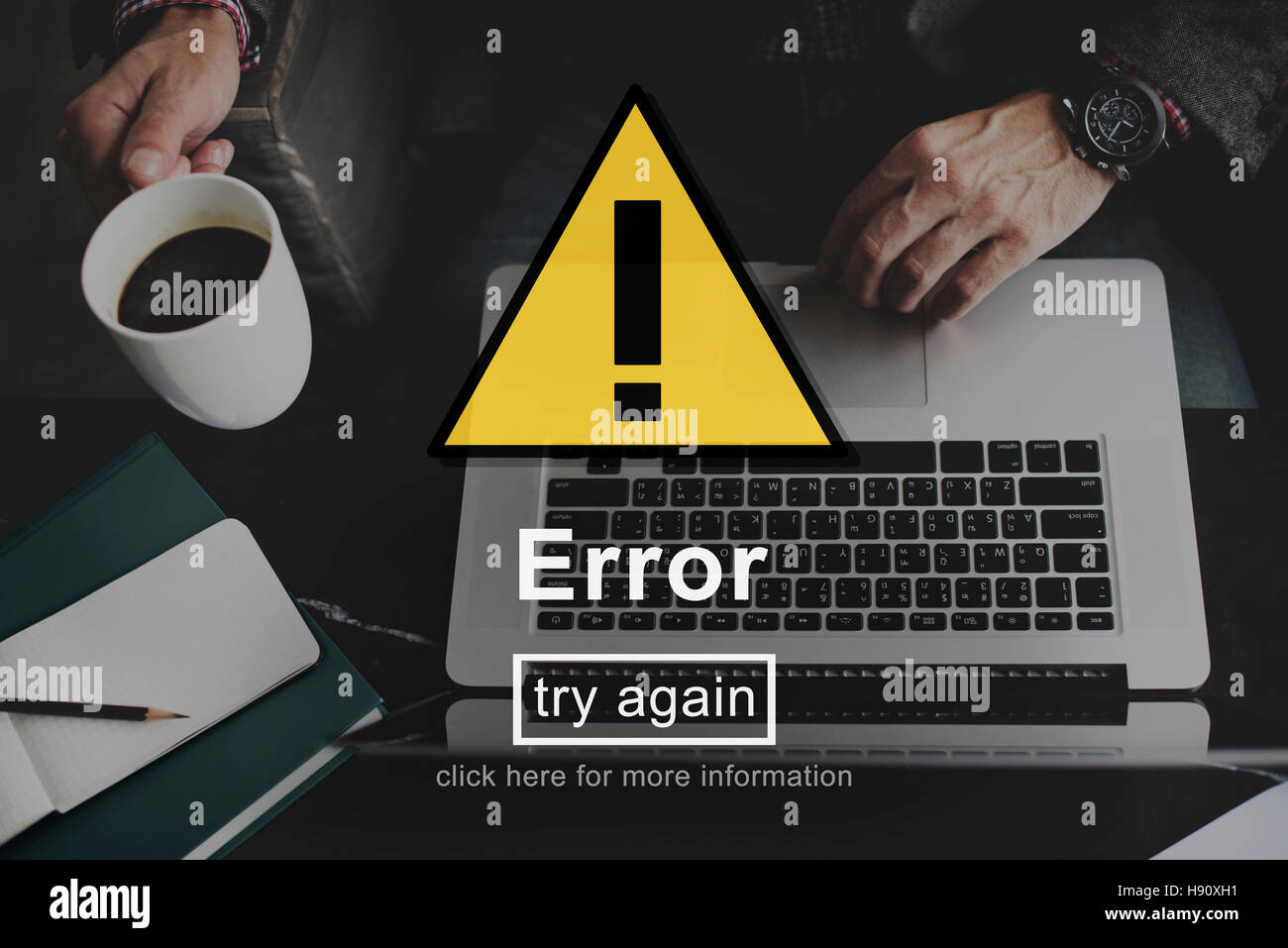 Error Mistake Online Reminder Beware Alert Concept Stock Photo