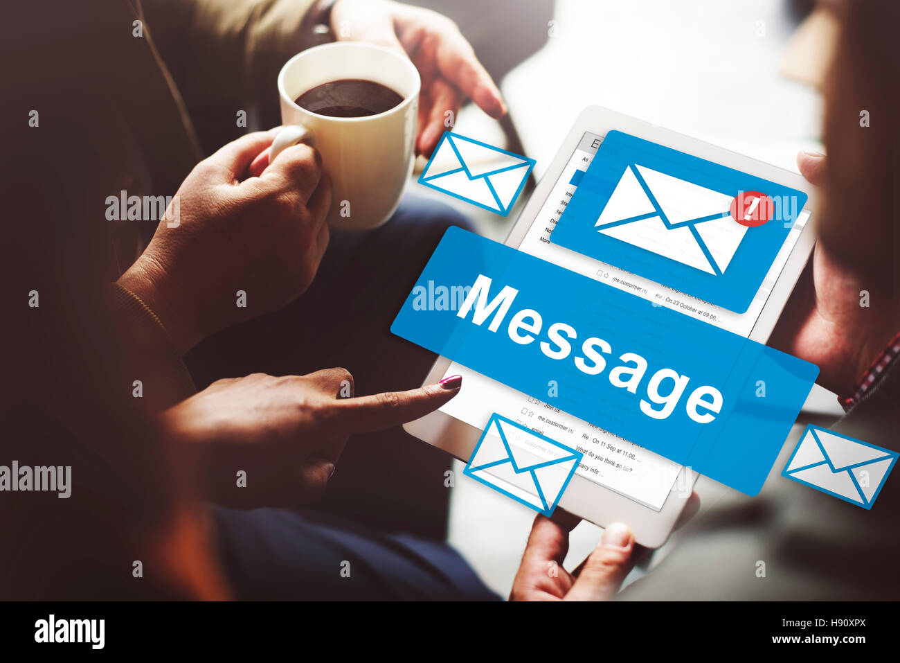 Message Email Information Letter Report Signal Concept Stock Photo