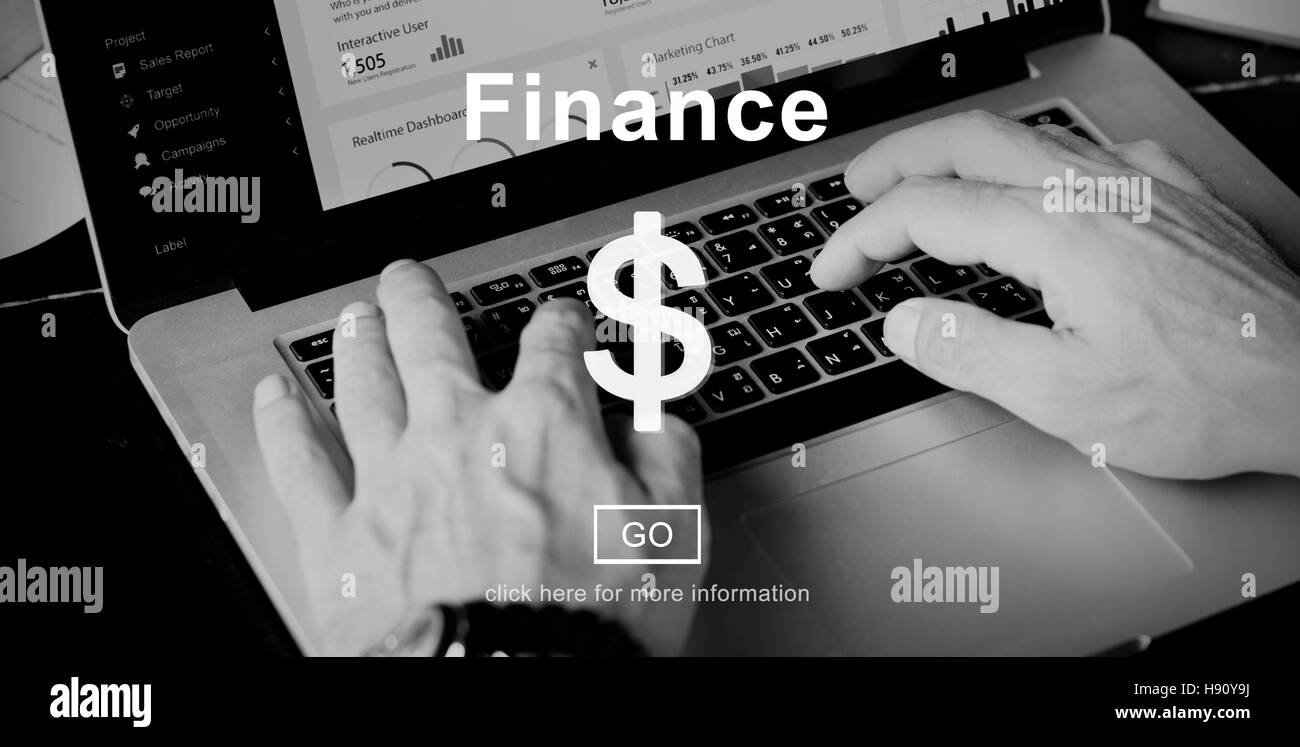 Finance Financial Economy Budget Bookkeeping Concept Stock Photo