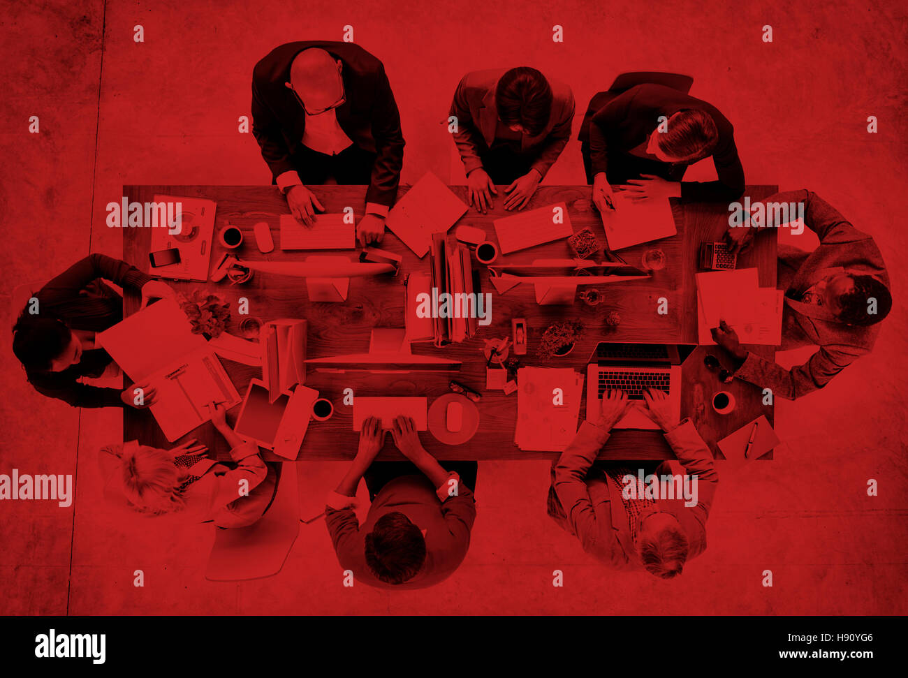 Multi-Ethnic Group of People Working Together Concept Stock Photo - Alamy