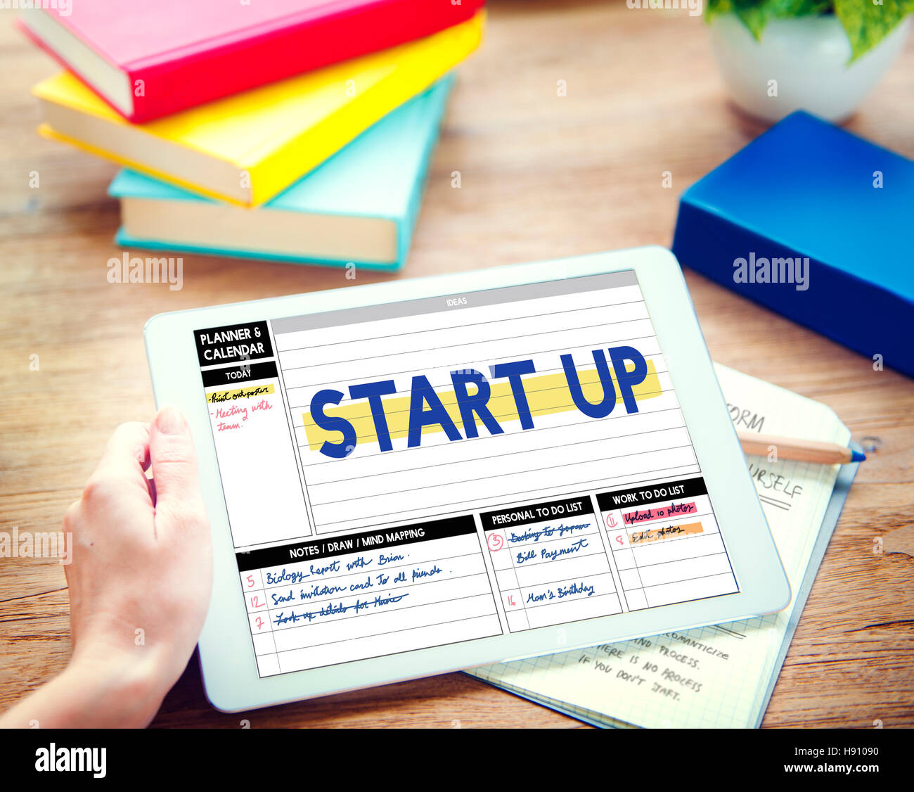 Startup Business Plan New Business Launch Concept Stock Photo Alamy