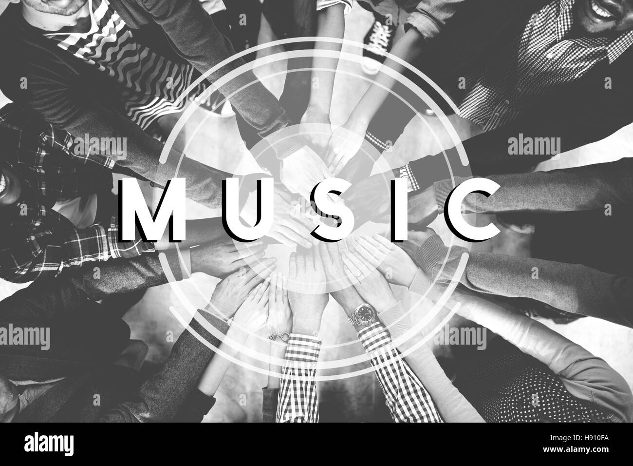 Music Multimedia Radio Party Lifestyle Concept Stock Photo