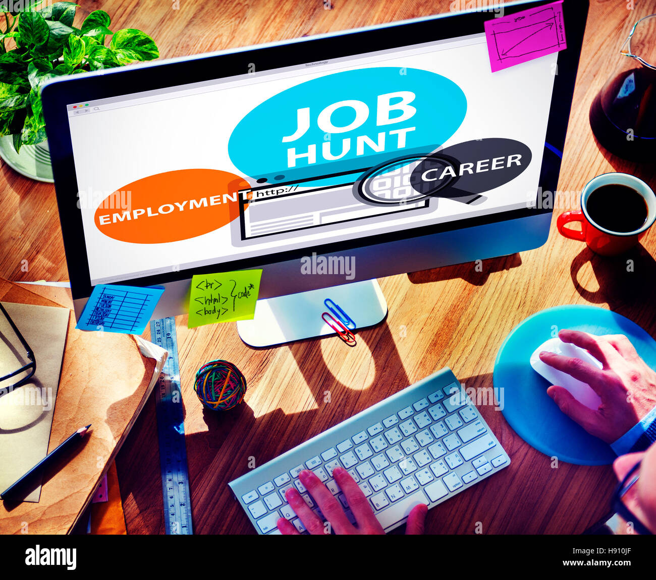 Job Hunt Employment Career Recruitment Hiring Concept Stock Photo Alamy