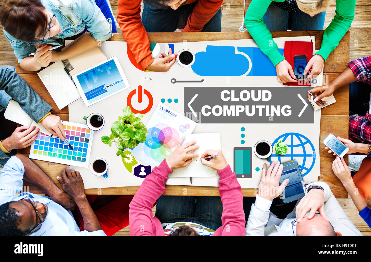 Cloud Computing Network Online Internet Storage Concept Stock Photo - Alamy