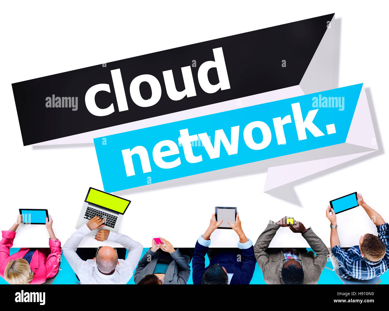 Cloud Network Computing Storage Online Concept Stock Photo - Alamy
