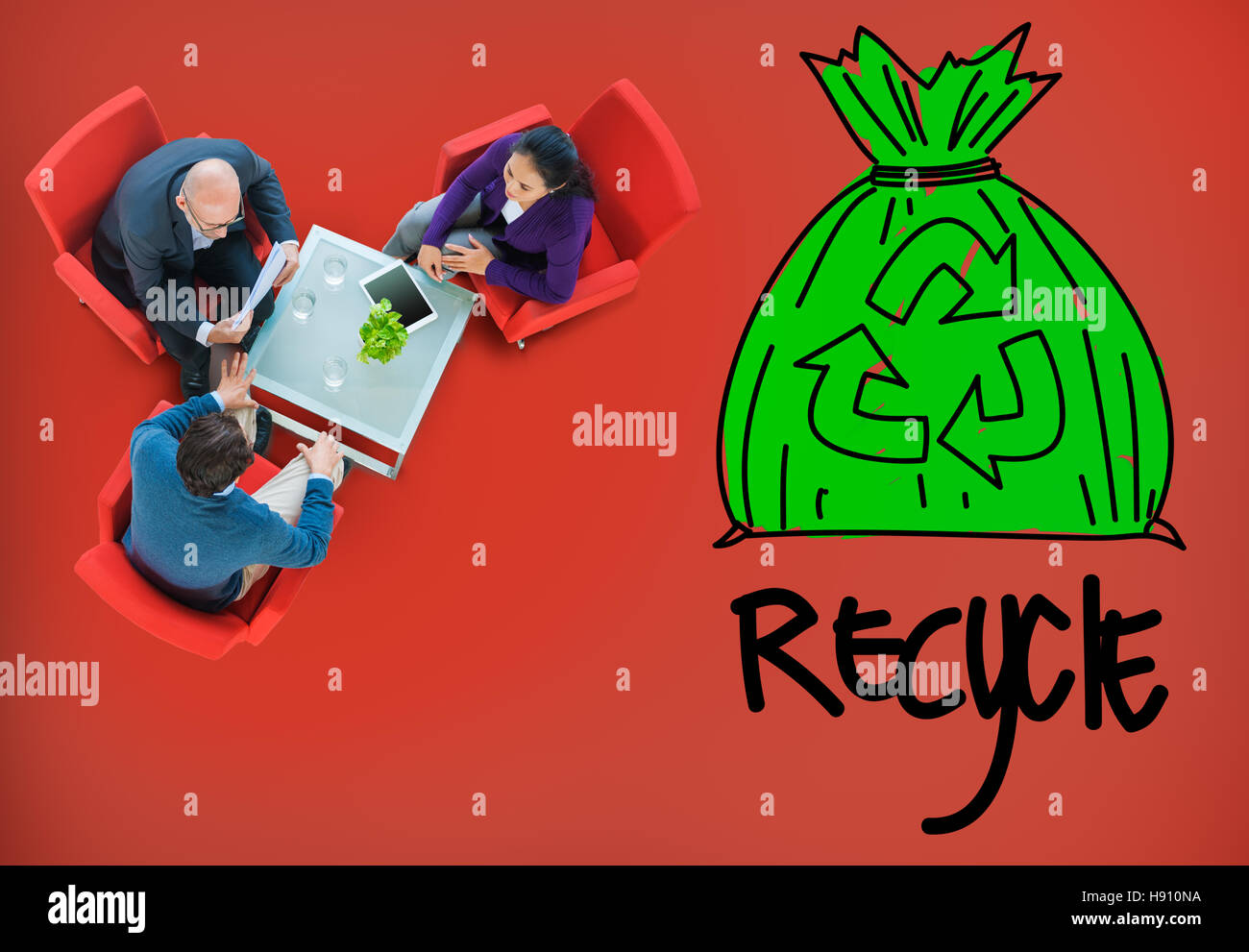 Recycle Reuse Eco Friendly Green Business Concept Stock Photo - Alamy