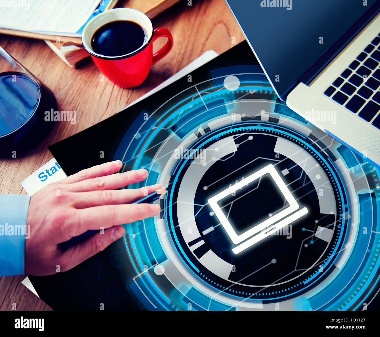 Computer Information Technology Connection Concept Stock Photo - Alamy