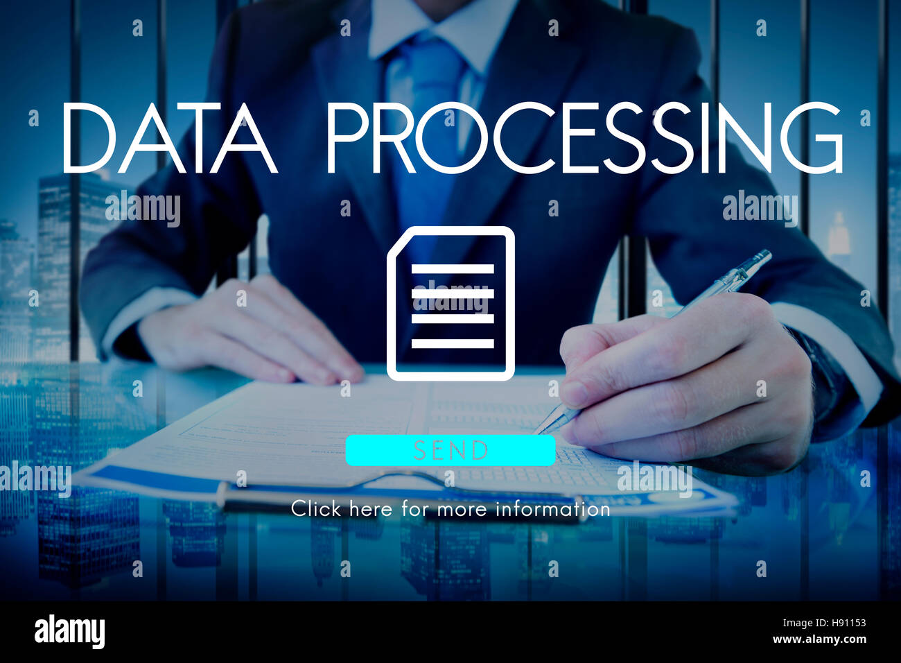 Big Data Storage Memory Cloud Database Digital Concept Stock Photo