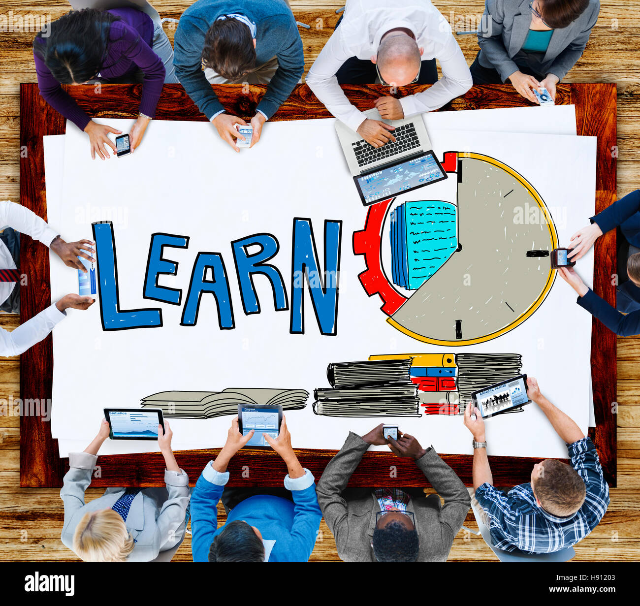 Learn Education Study Activity Knowledge Concept Stock Photo - Alamy