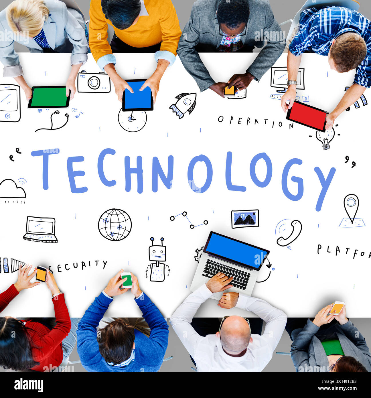 Technology Connecting Cloud Network Concept Stock Photo - Alamy
