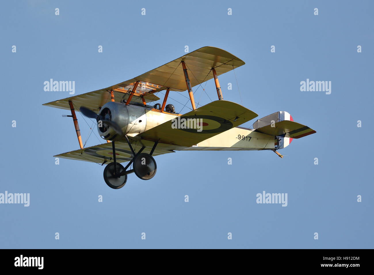 Shuttleworth Collection's Sopwith Pup at an Air Show at Old Warden, UK Stock Photo