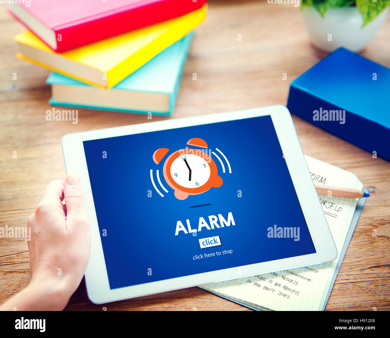 Alarm Clock Wake Up Morning Concept Stock Photo Alamy