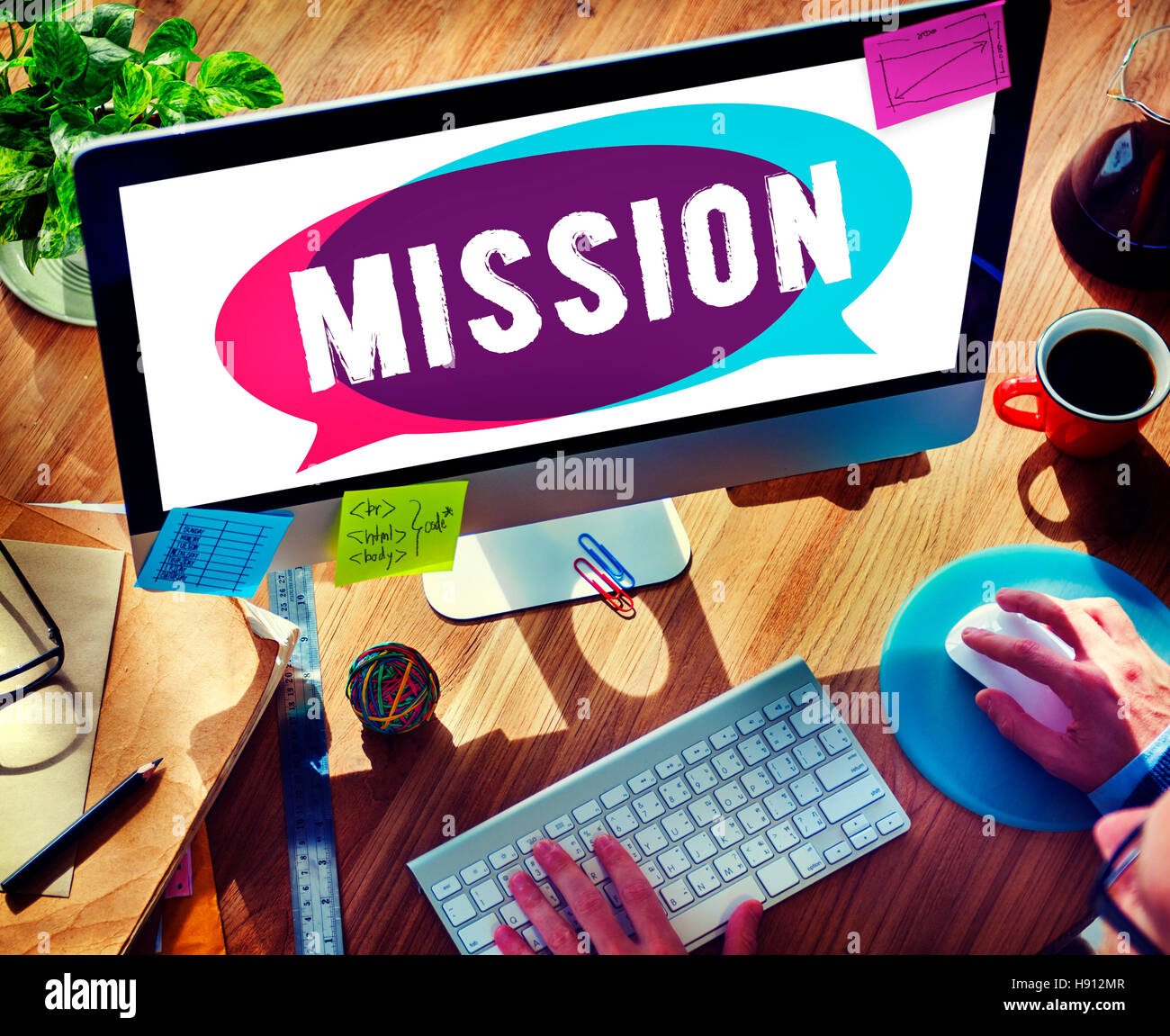 Mission Objective Strategy Vision Target Concept Stock Photo
